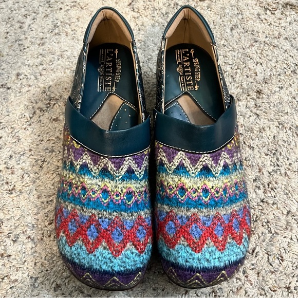 L’Artiste Spring Step Tapestry Clogs Size 40 - Picture 2 of 10